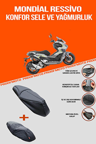 PROOFMOTO Mondial Ressivo Comfort Saddle and Raincoat Cover