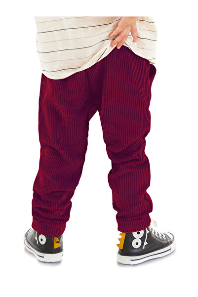 Denokids Corduroy Burgundy Boy's Trousers