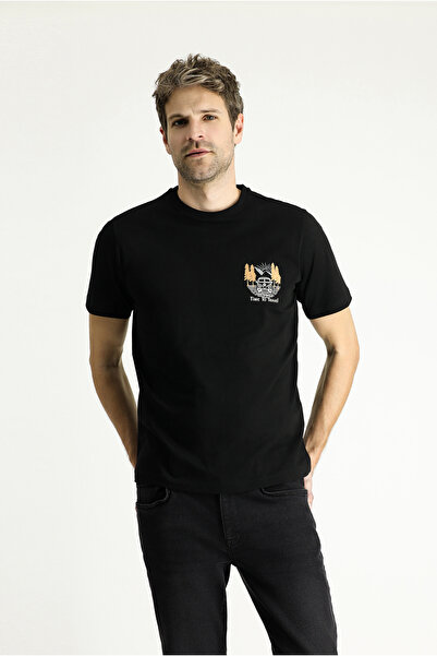 Kiğılı Βαμβακερό μπλουζάκι Regular Fit Printed Single Jersey - Crew Neck