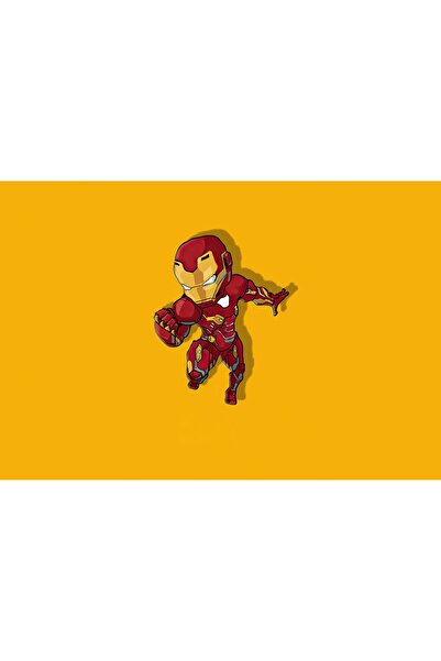 Zumzeria Pictură pe pânză Iron Man Chibbi Minimal, 80x50cm, tableou1656,