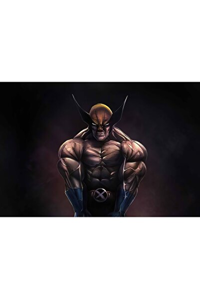 Zumzeria Pictură pe pânză Wolverine, artă de benzi desenate, 80x50cm, tableou...