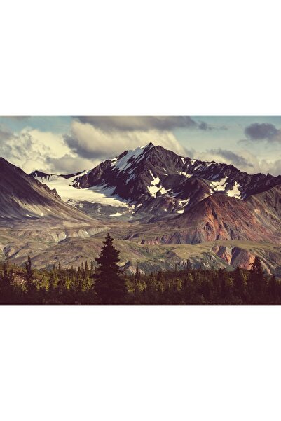 Zumzeria Canvas painting Snowy Mountain Peaks, 80x50cm, canvas painting78,