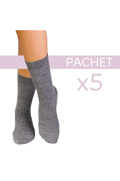 Pirin Hill 5 pairs of warm merino wool socks Warm Grey