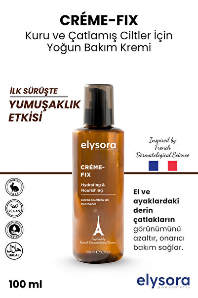 Elysora Moisturizing and Repairing Hand, Foot, Heel Crack Cream for Dry and C...