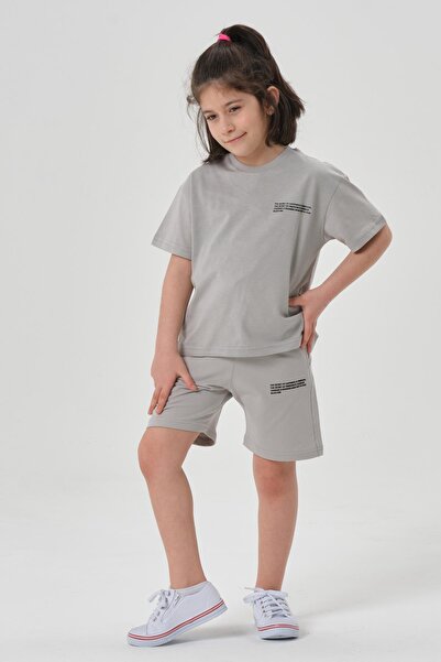 Black One Devojčin gornji i donji deo okrugla kragna seta kratkih hlača