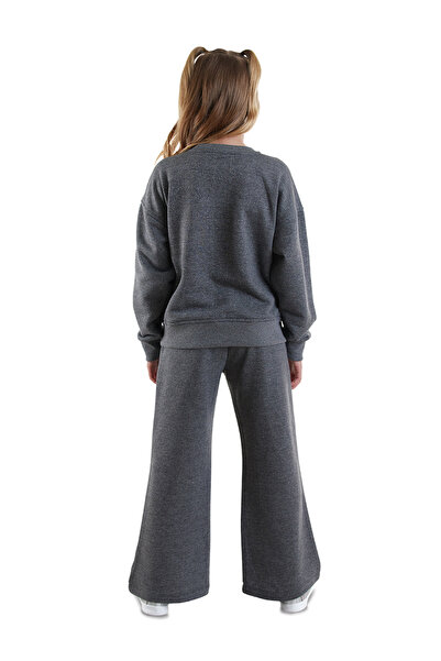 Denokids Unicorn Girl's Gray Tracksuit Set