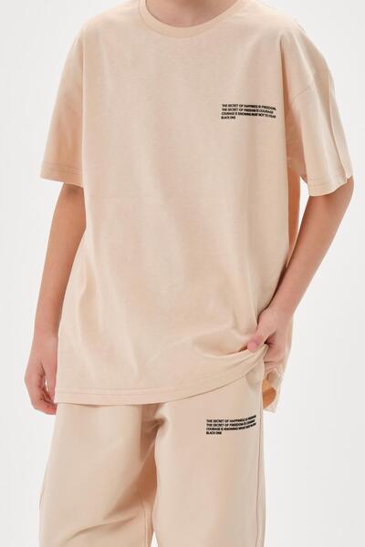 Black One Men's Summer Bike Collar - Combed Cotton Single Jersey, Print Detail, Double Pocket, Adjustable Waist Elastic