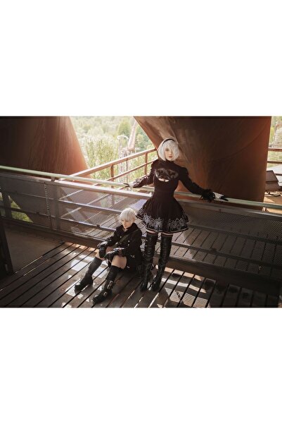 OEM Poster 2b și 9s Nier Automata Cosplay, 61x90cm, poster2243, Zumzeria