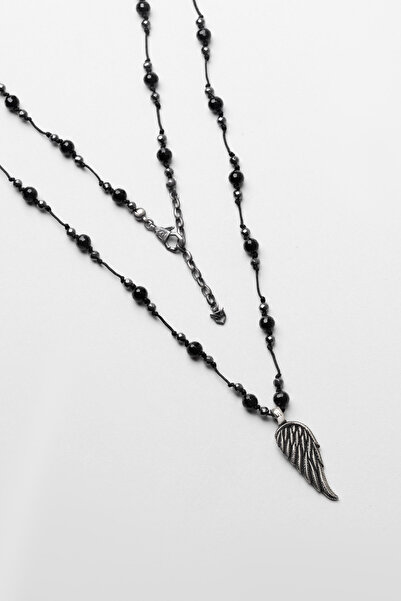 So CHIC... Pegasus Kanadı Figürlü 80 Cm Gümüş Erkek Kolye