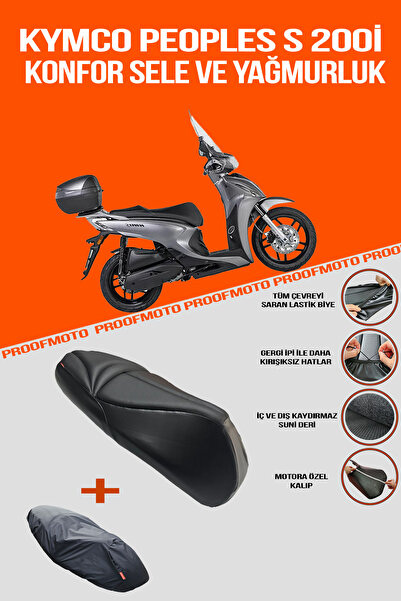 PROOFMOTO Kymco Peoples S 200i Comfort Saddle and Raincoat Cover