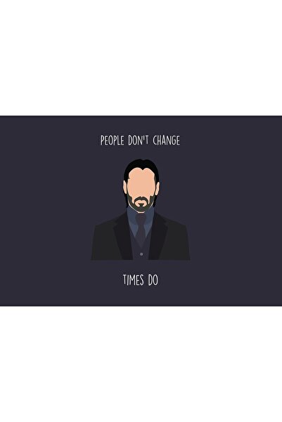 Zumzeria Tablou Canvas People Don't Change Times Do, 80x50cm, tablou742, Zumzeria ®