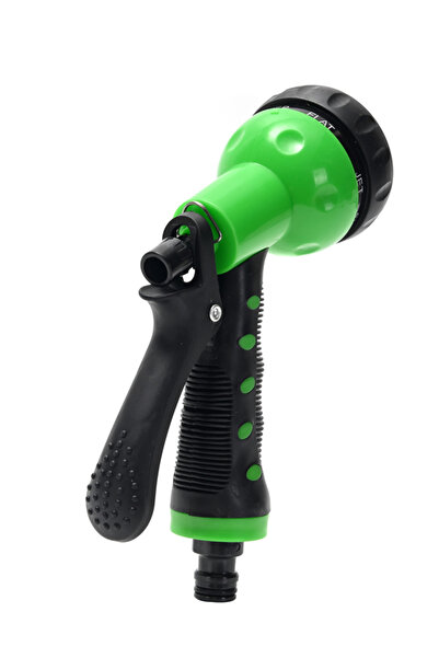 Lawazim Garden Hose Sprayer Green 7 Pattern Nozzle for Car Wash and Garden Use