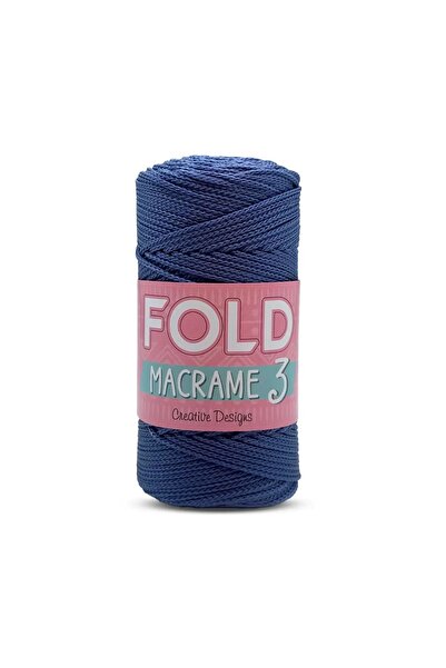 FOLD Ață de macrame Nr. 3 - 235 Poliester, 1 mm, 100 gr, 115 m, Ață Supla, Aț...