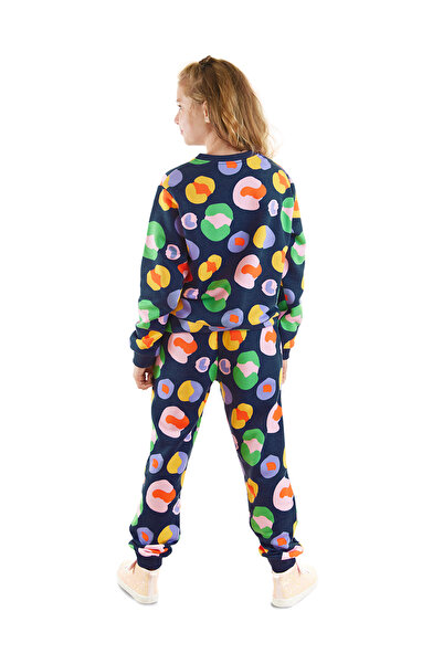 MSHB&G Renkli Lacivert Kız Çocuk Eşofman Takım