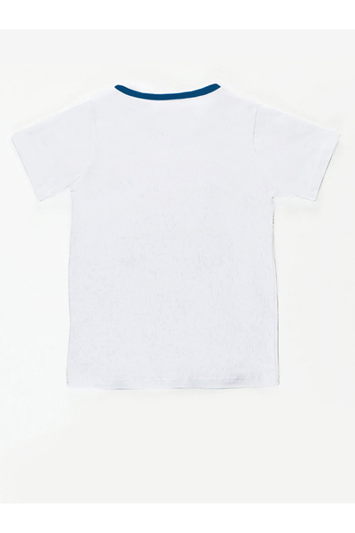 Denokids Shark Island Erkek Çocuk Yazlık T-shirt Şort Takım