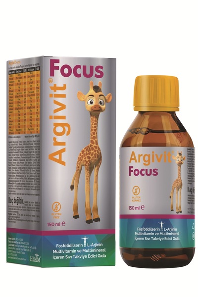 Argivit Focus Fosfotidilserin, L-Arjinin, Multivitamin ve Multimineral İçeren Sıvı 150 ml