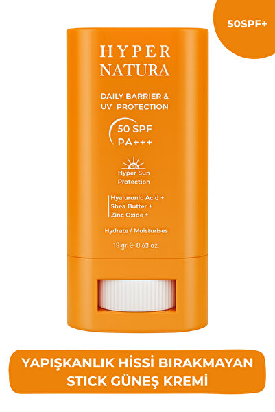 Hypernatura Su Bazlı Stick Güneş Kremi - Terletmeyen ve Akmayan Formül - 50SP...