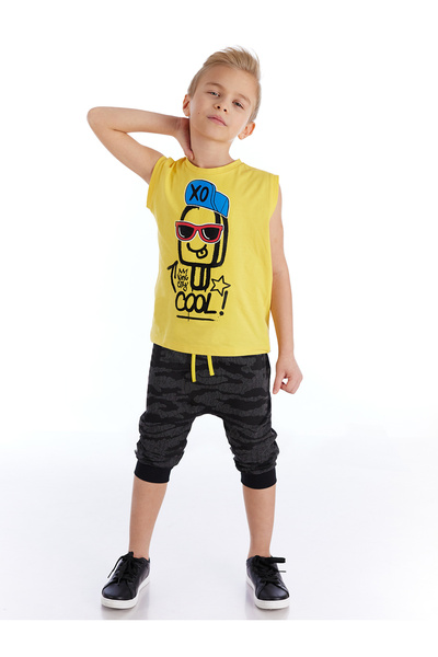 MSHB&G Xo Cool Boy T-Shirt Capri Shorts Set