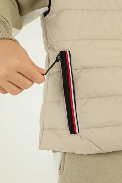 Black One Чоловічий жилет з високим коміром і блискавкою