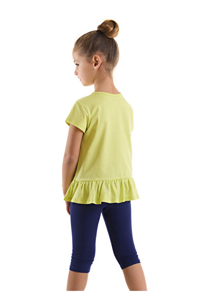 MSHB&G Set cu tricou cu volane și colanți pentru fete Bee Hummingbird