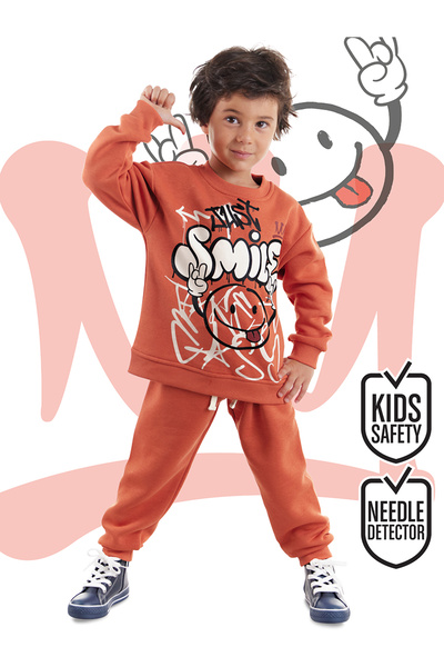 Denokids Σετ φόρμας Just Smile Boy's Tile Color