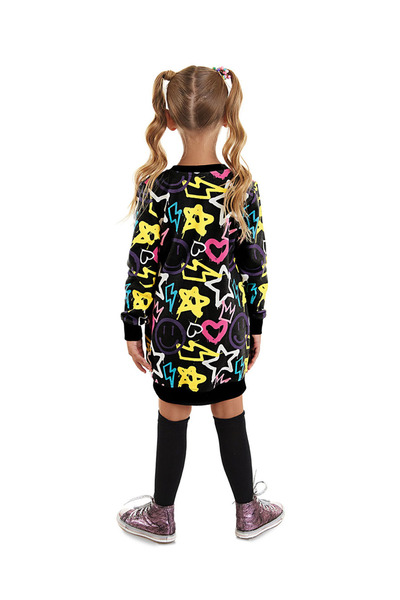 MSHB&G Рокля за момиче в уличен стил Heart