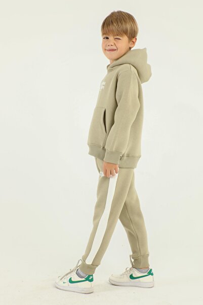 Black One Σετ φόρμας για αγόρι με κουκούλα και τσέπες Cargo και λεπτομέρεια εκτύπωσης