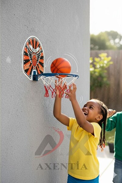 Ax Axentia Basketbol Potası Mini Sepet Basketbol Çemberi Sepeti Panyası Oyuncak Çocuk Duvar Basketbol Oyun Seti