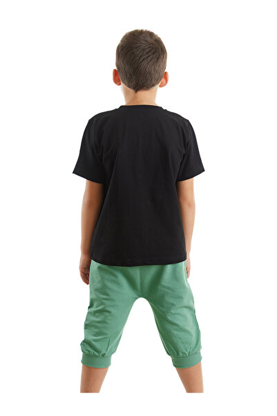 MSHB&G Boy's Summer Suit - Green T-shirt and Capri Shorts with Pockets