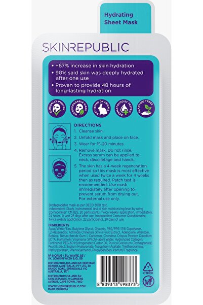 Skin Republic Hyaluronic Acid Face Mask