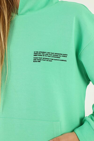 Black One Βασικό σετ αθλητικής φόρμας για κορίτσια από ατσάλινο ύφασμα Interlock με λεπτομέρεια εκτύπωσης με κουκούλα