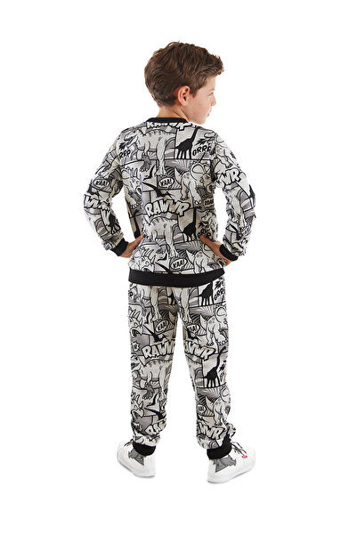 MSHB&G Boy's StripEd Dino Tracksuit SEt