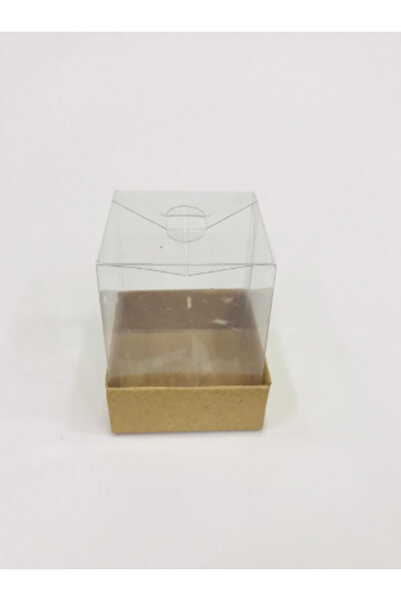 cici Kraft Sabun Kokulu Taş Mum Asetat Kutusu 5x5x8 cm 10 Adet