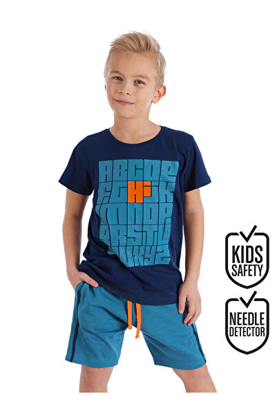 MSHB&G Boy's Alphabet Summer Comfortable T-shirt and Shorts Set