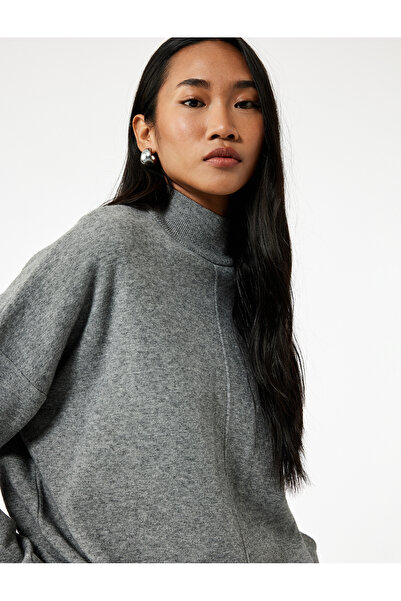 Koton Pulover de tricotaj cu mânecă lungă cu guler înalt