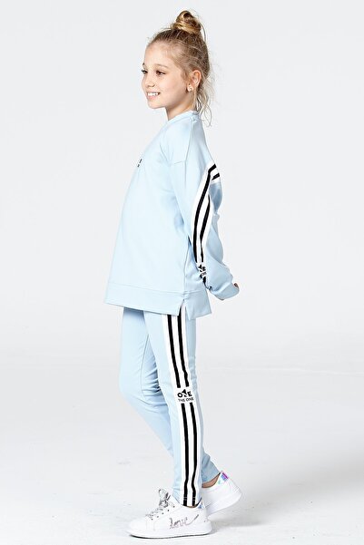 Black One Αθλητικό σετ για κορίτσια ριγέ casual φούτερ και κολάν