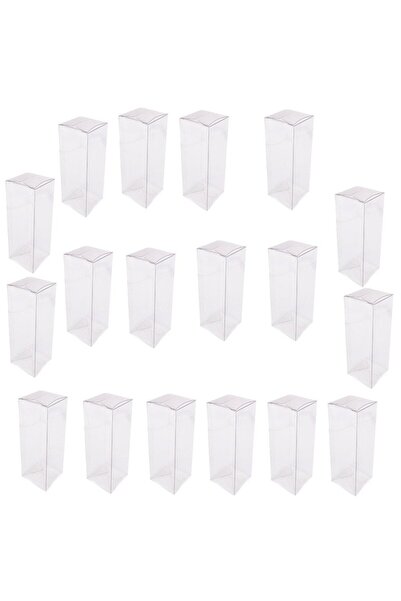 cici Şeffaf Asetat Kutu 5x5x20 cm 50 Adet