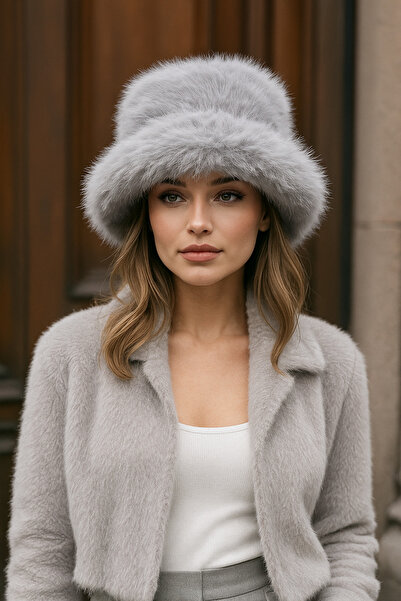 Luminos Butik Gray Fleece Adjustable Top Heart-Hat-Sports Accessory Spk1142