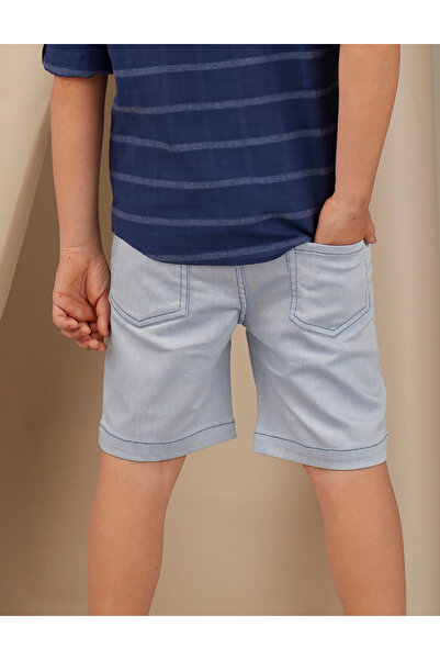 Ollie&Olla Pantaloni scurți pentru băieți cu aspect denim