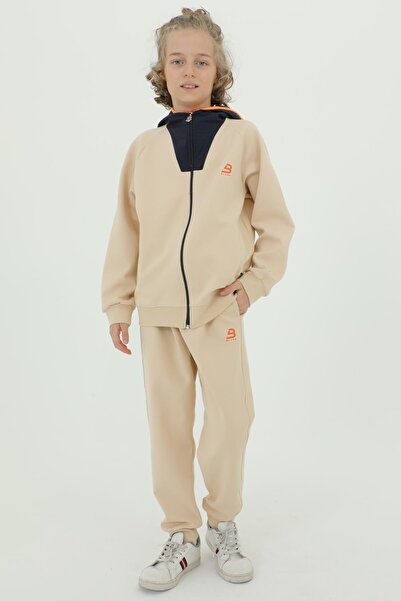 Black One Хлопчачий спортивний костюм з капюшоном, блискавкою та подвійними к...