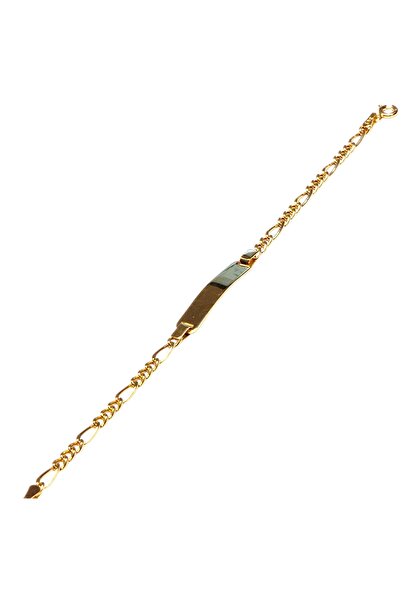 Hakan Güler Kuyumculuk 14 Ayar Altın Figaro Çocuk Künyesi