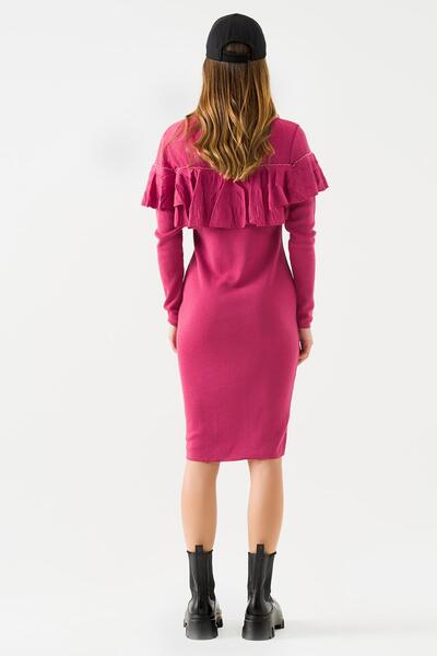 Jus De Pommes Kadın Pembe Triko Elbise