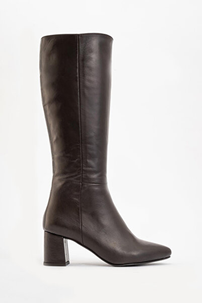 Deripabuc Genuine Leather Brown Women's Leather Boots Dp02-0404