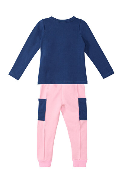 Denokids Cute Fox Kız Çocuk Rahat T-shirt Pantolon Takım