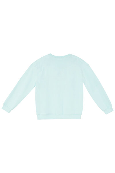 MSHB&G Çiçekler Kız Çocuk Mint Sweatshirt