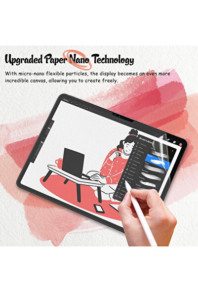 Wtech Apple iPad Pro 11 5G 2025 (M5) 11 inch Premium Hydrogel Anti Privacy Film Thin and Flexible Clear