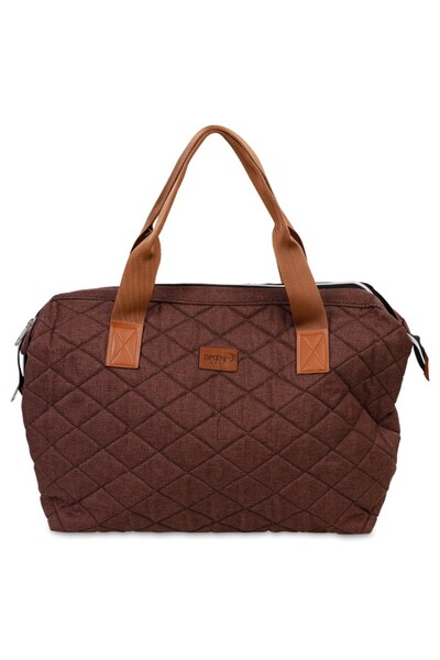 Nenny Baby حقيبة الأم المبطنة للعناية بالطفل - بني قياسي