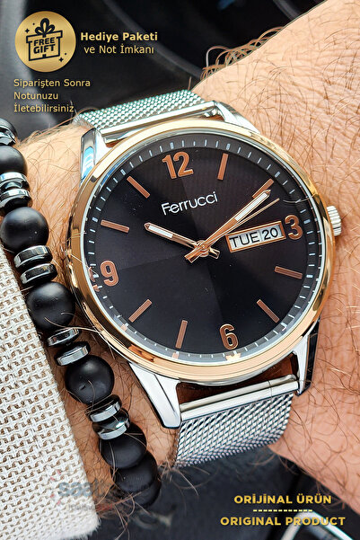 Ferrucci Erkek Kol Saati Bileklik Hediyesiyle 190078