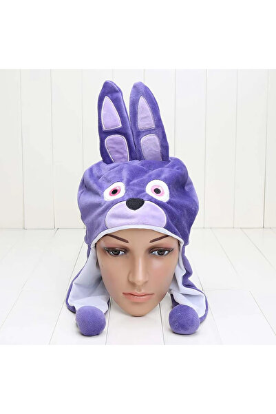 Choice هدايا حفلات الأرنب الأرجواني حيوان ثعلب أحمر من القطيفة، قبعة شتوية لل...