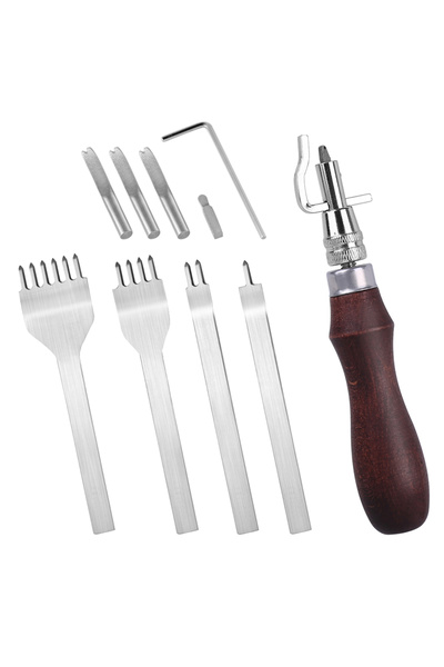 Choice آلة KRABALL 7 في 1 Pro قابلة للتعديل لخياطة الجلد وتجعيد الحواف وحواف ...